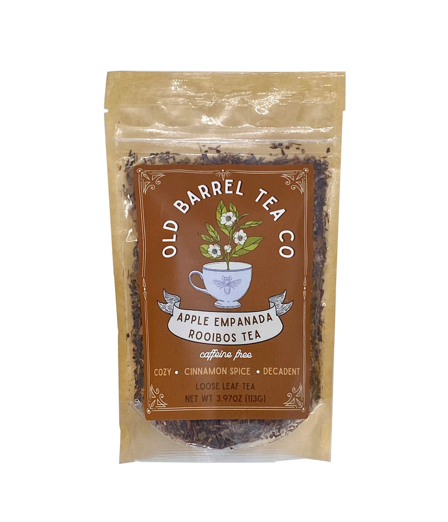 This delicious tea blend is inspired by the classic New Mexican pastry: the empanada! It is the perfect dessert-like blend for colder weather and is a great overall wellness booster.  Naturally caffeine free. 2.1 oz resealable bag.