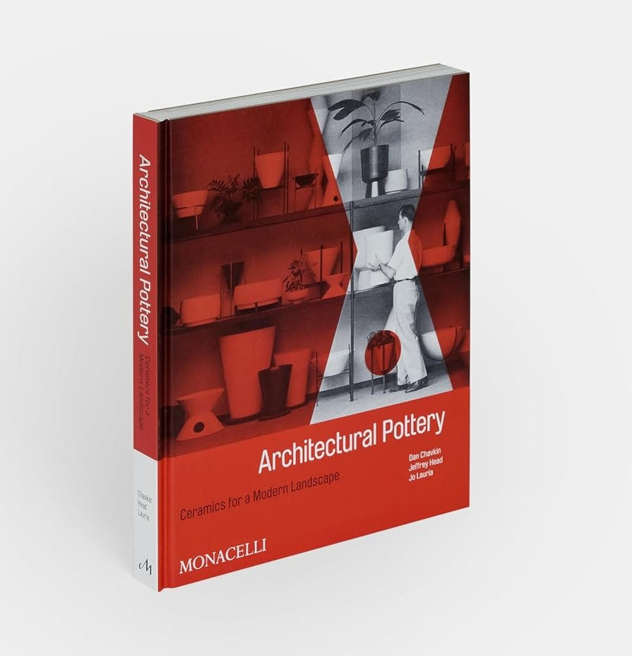 Book cover of 'Architectural Pottery' with red and gray design