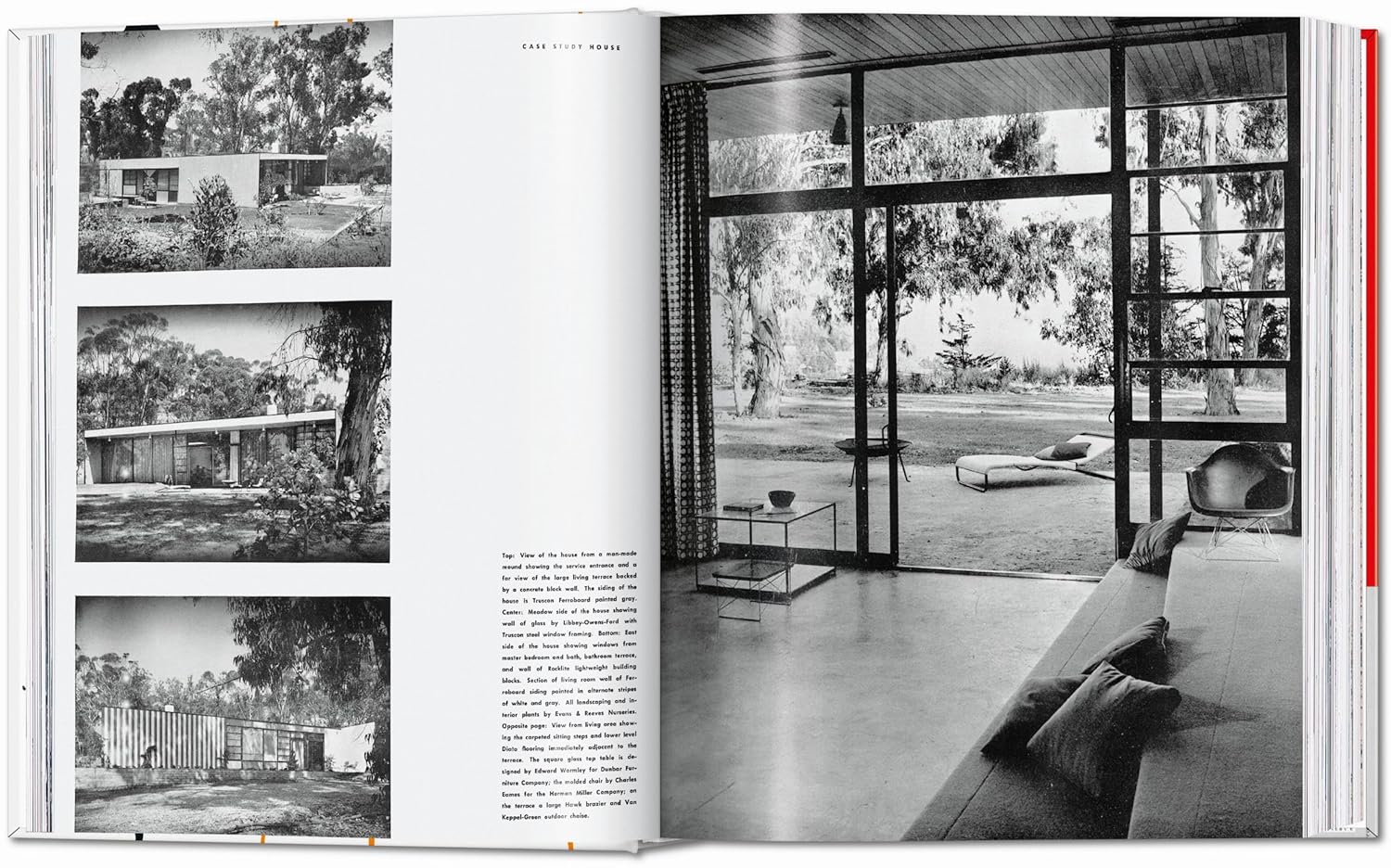 Book cover of 'arts & architecture' 1950-1954 by Taschen with abstract designs.