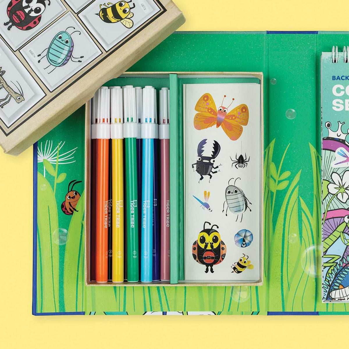 BACKYARD BUGS COLORING SET