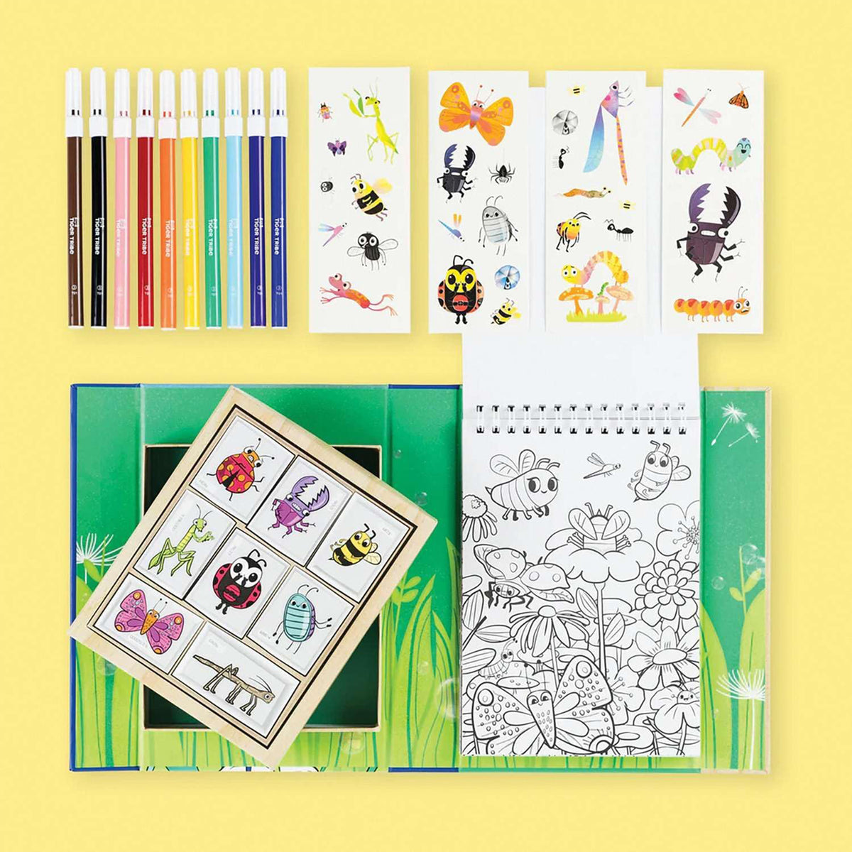 BACKYARD BUGS COLORING SET