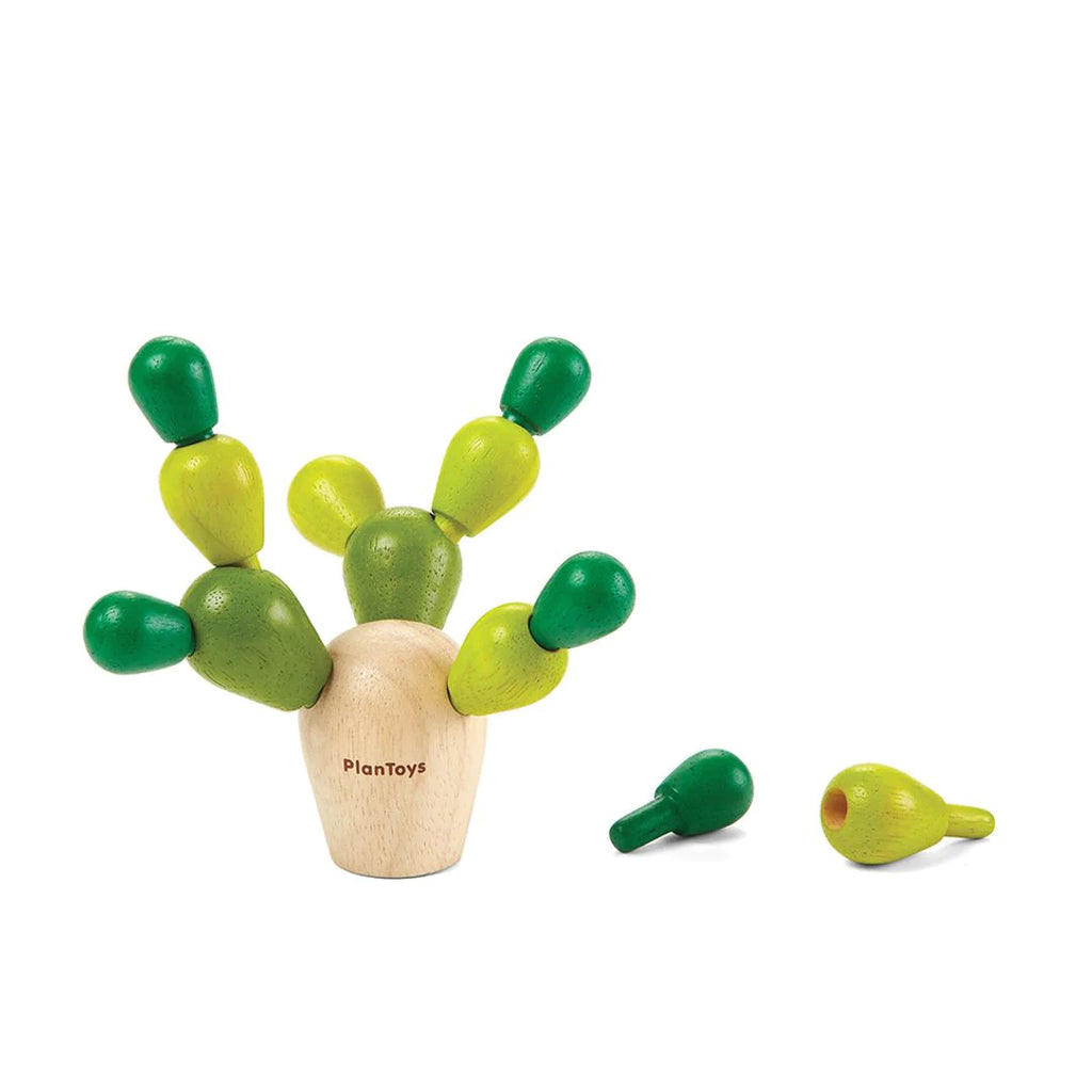 The Balancing Cactus is a strategic game for 1-2 players. Build and balance the cactus without making it fall. 13-piece, wooden, Balancing Cactus toy.First person to successfully build their cactus without making it fall over is the winner! 1.3 in X 1.77 in Age: 3 - 100+ years.