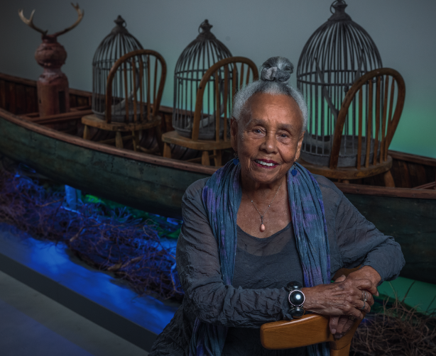 Drifting Toward Twilight is a site-specific commission made by Betye Saar (b. 1926) for The Huntington. The immersive installation features a monumental wooden canoe, found objects, and natural materials. Saar, who grew up in Pasadena in the 1930s, is a pioneer of assemblage art and part of a foundational generation of Black artists in Los Angeles. 104 pages, Hardcover Published by The Huntington Library, Art Museum, and Botanical Gardens