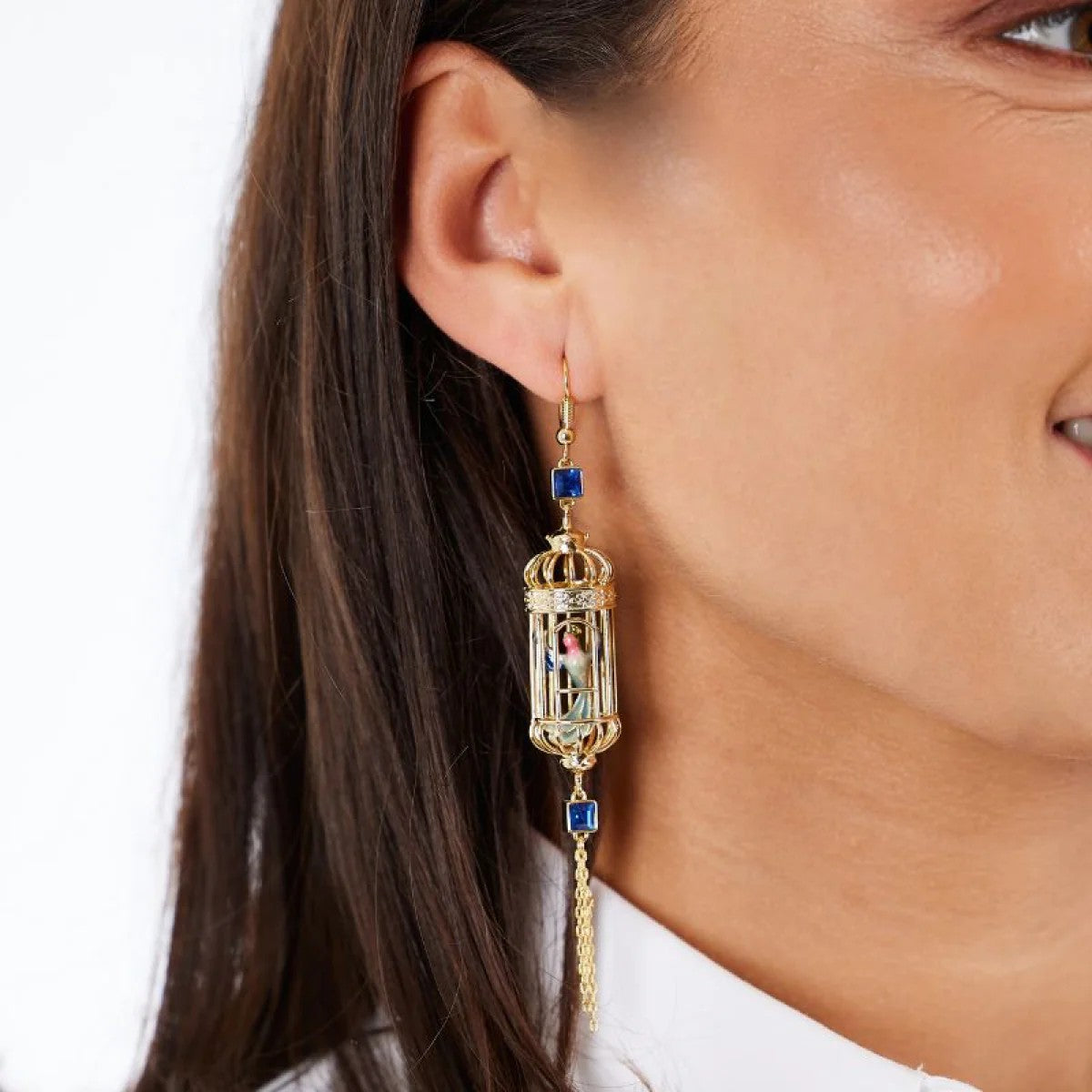 BIRD CAGE EARRINGS