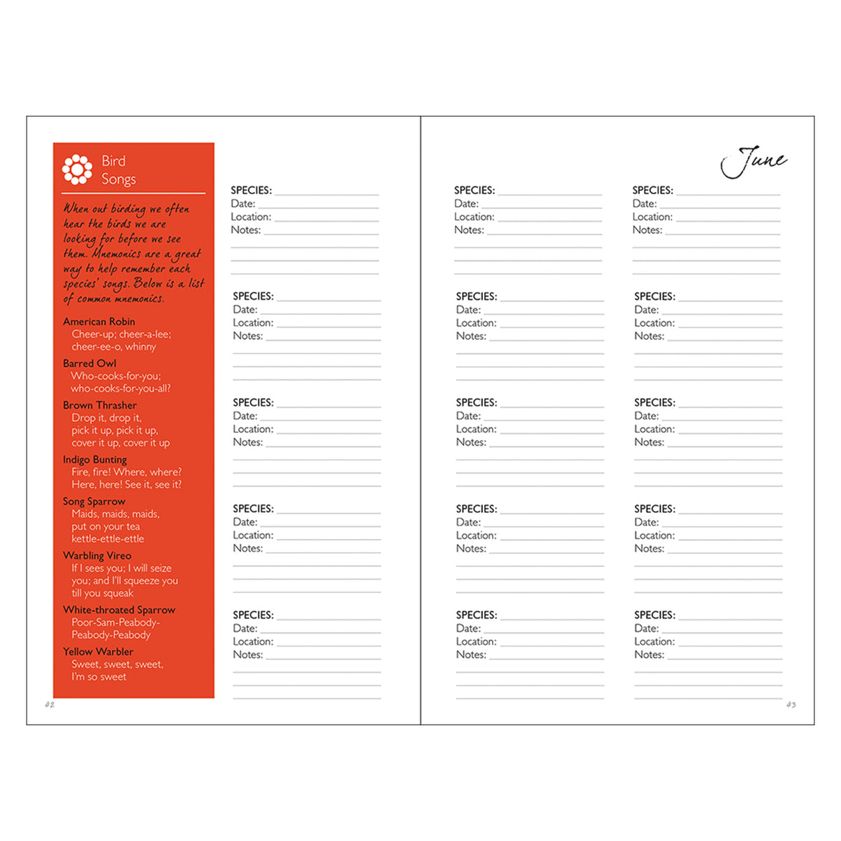 BIRDING JOURNAL