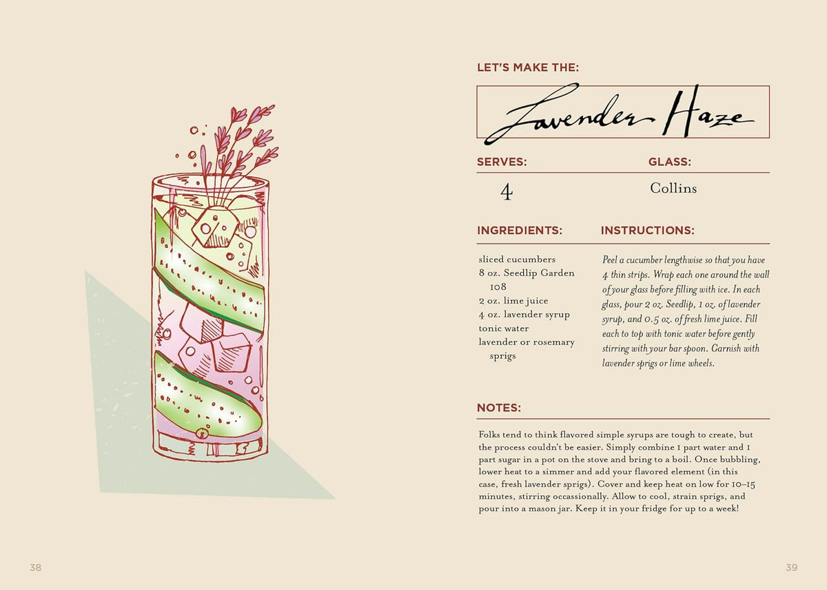 THE BOOZE-FREE BAR(C)ART BOOK: THE ART OF CRAFTING EASY, ELEGANT MOCKTAILS