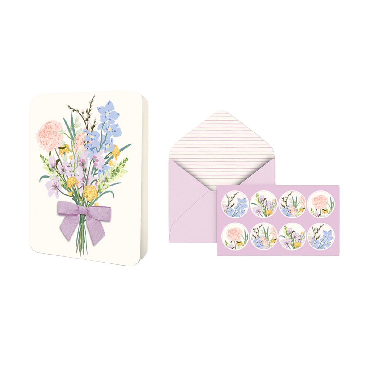 BLISSFUL BOUQUET BOW NOTECARD SET