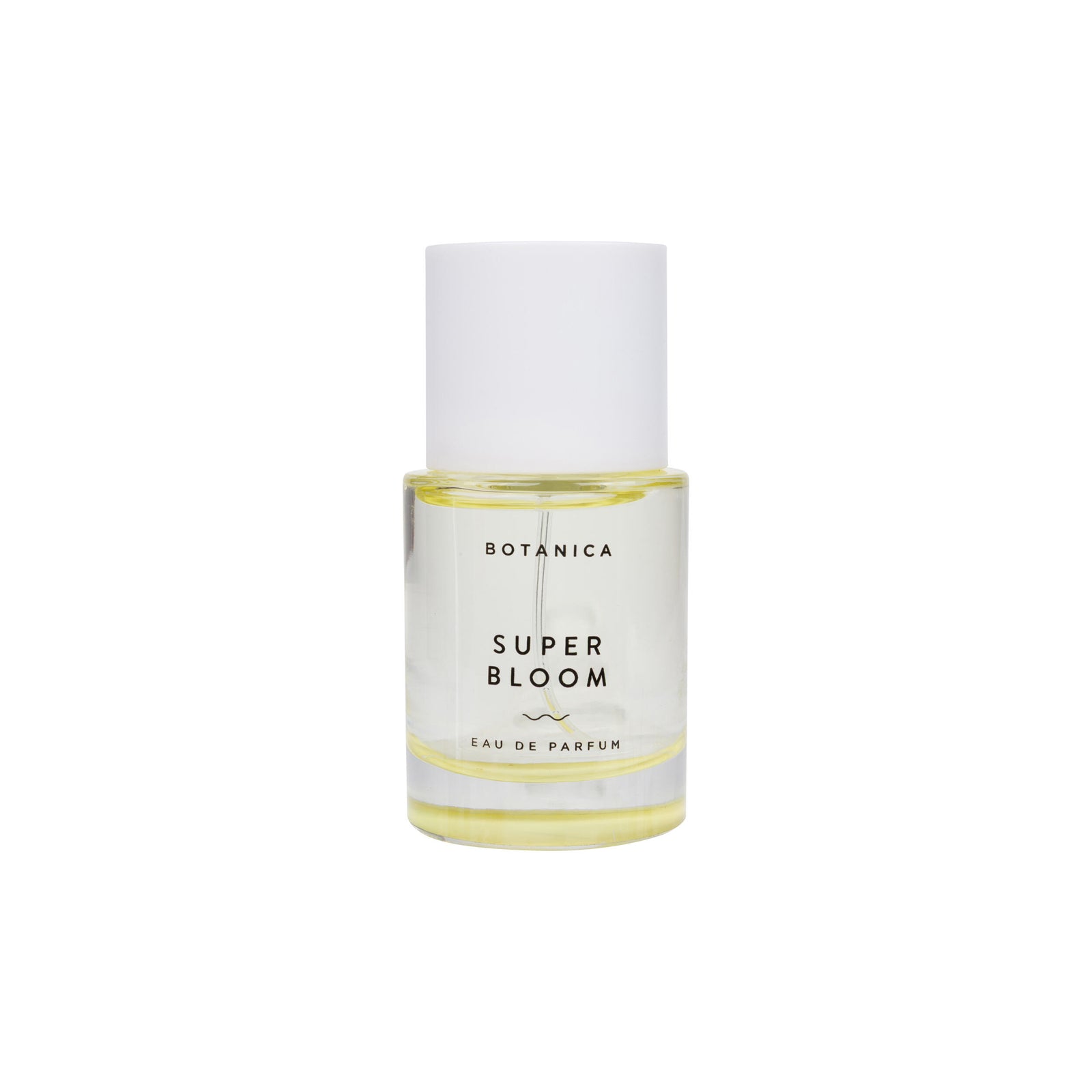 Botanica Super Bloom eau de parfum with packaging on a white background