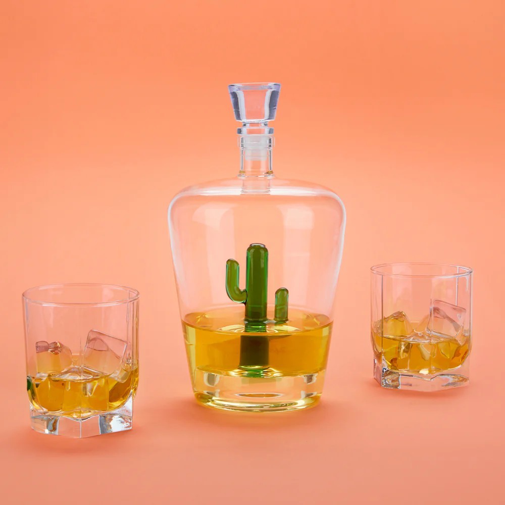 CACTUS LIQUOR DECANTER