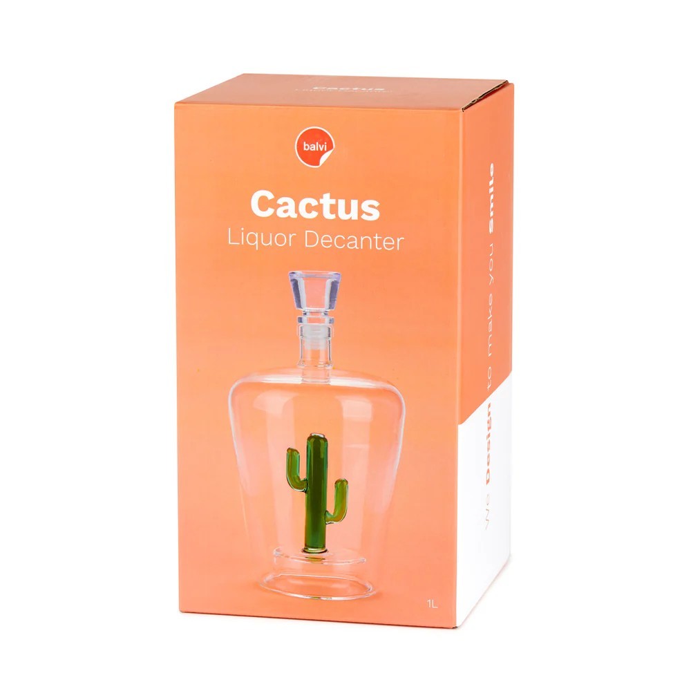 CACTUS LIQUOR DECANTER