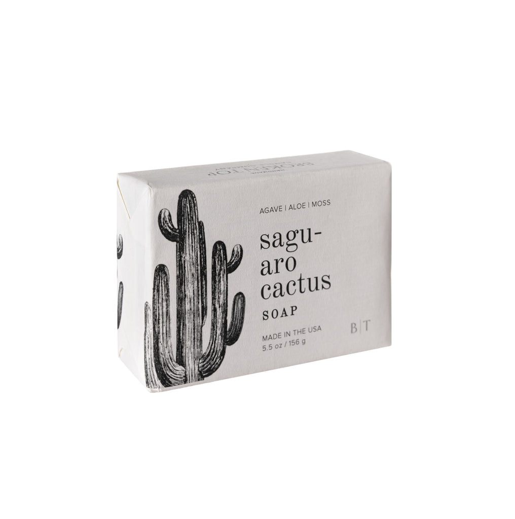 This saguaro cactus scented soap is a spicy floral creation made up of cactus jade flower, agave, moss and aloe. This scent is a true representation of walking into a florist shop and experiencing the aroma of fresh cut flowers, stem trimmings, and botanical soaked water.  Vegan. 5.5 oz. Made in the USA.