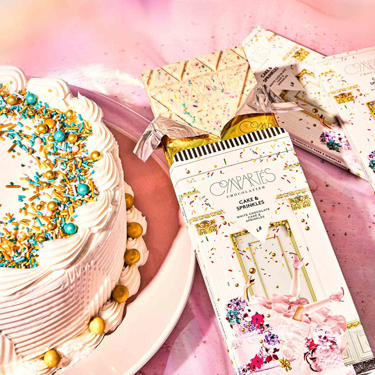 CAKE & SPRINKLES WHITE CHOCOLATE BAR