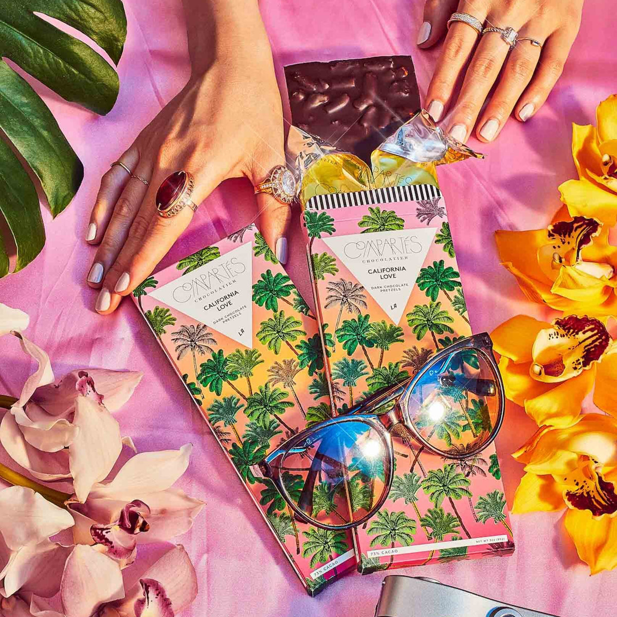 CALIFORNIA LOVE SALTED PRETZEL VEGAN CHOCOLATE BAR