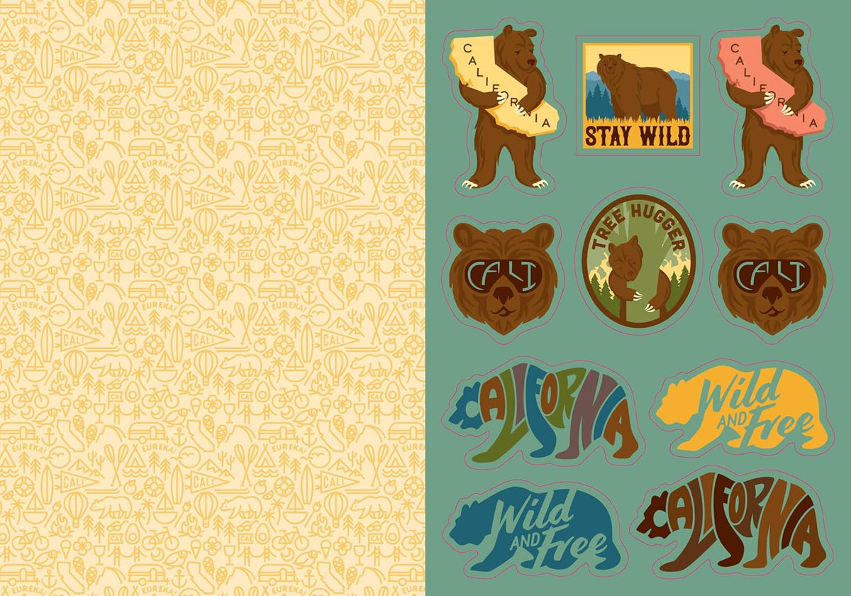 I LOVE CALIFORNIA STICKER BOOK