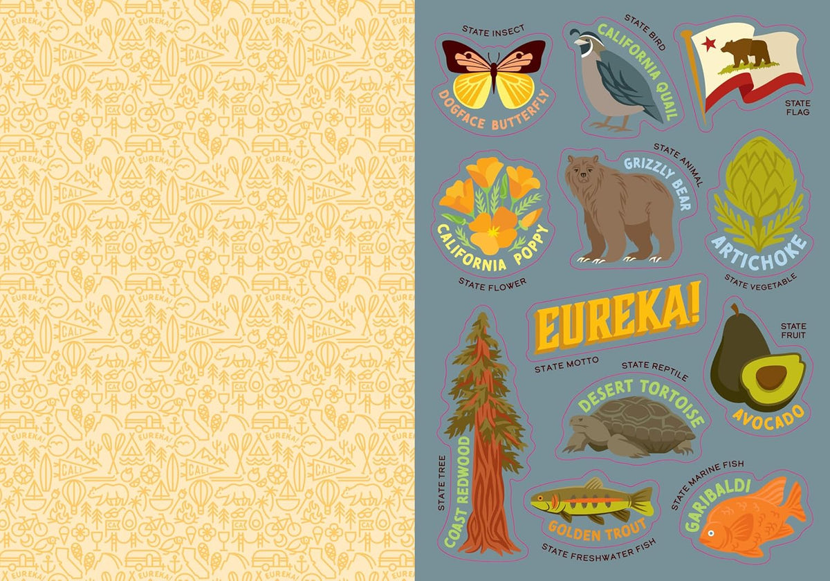 I LOVE CALIFORNIA STICKER BOOK
