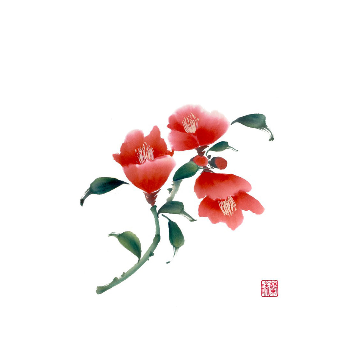 CAMELLIA CHEER NOTECARD