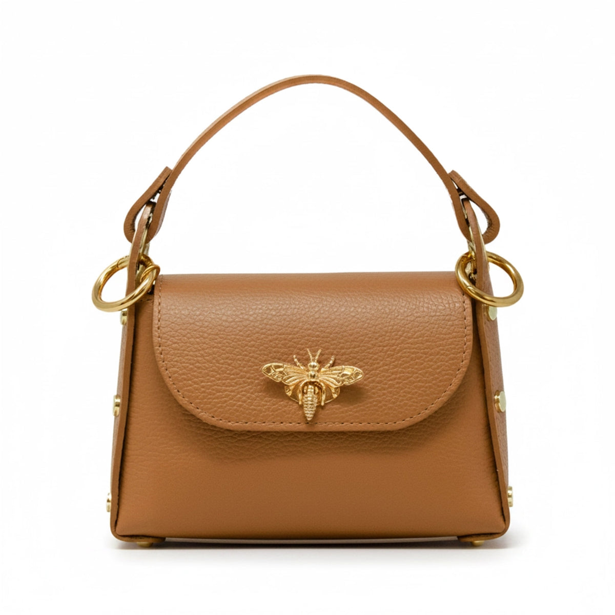 BUTTERFLY CLASP MINI LEATHER BAG