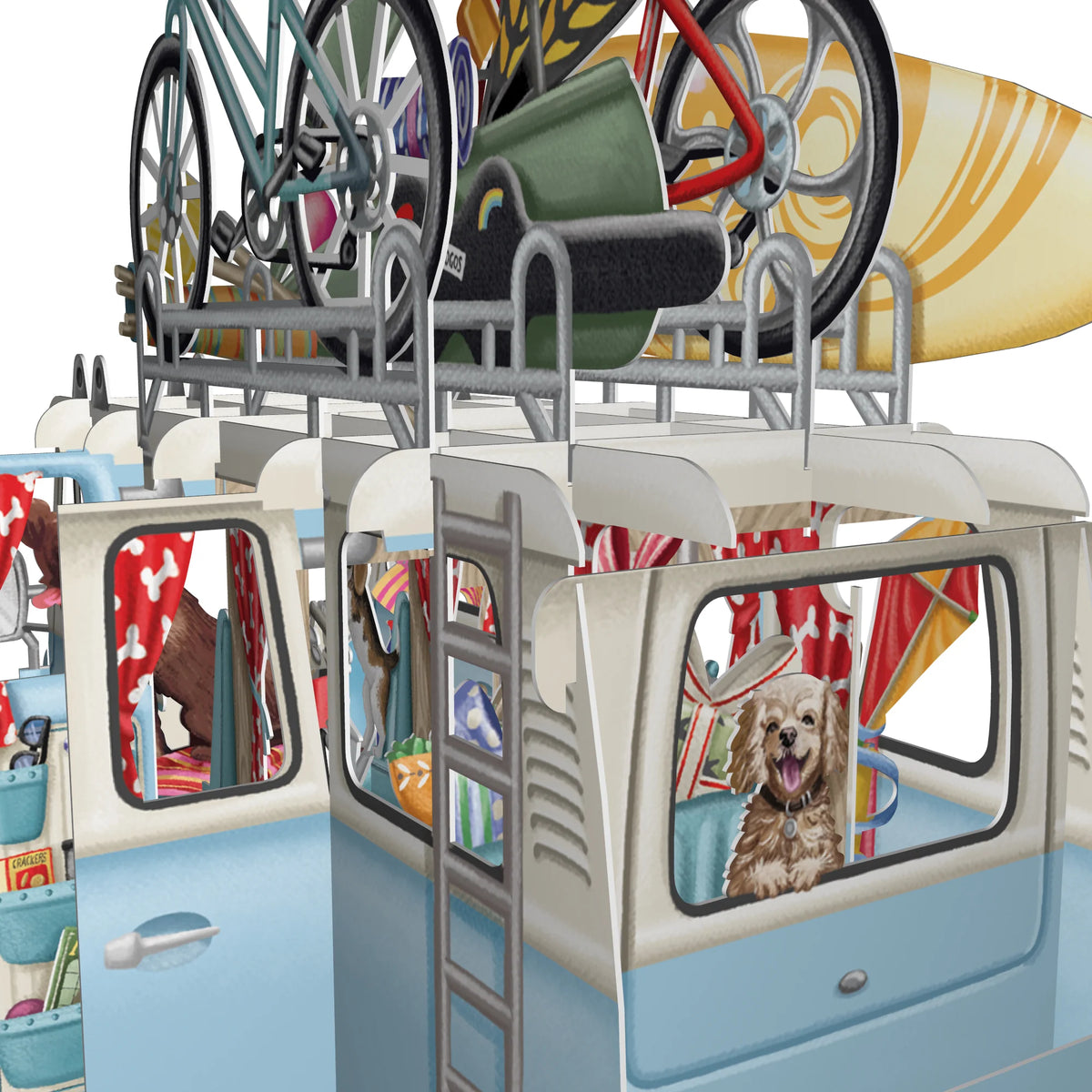 CAMPER VAN POP-UP GREETINGS CARD
