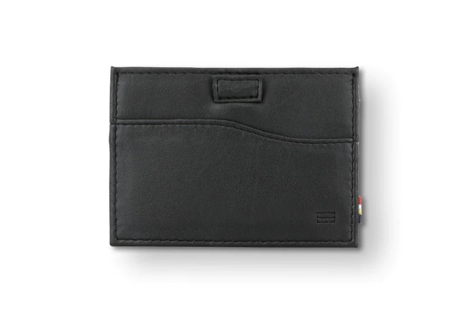 This vegan cactus leather card holder is stylish and practical, it can hold up to 7 cards in non-slip card slots. This wallet is equipped with RFID protection and gives quick access to all your cards.  4.13 X 2.95 X 0.19 inches. Stores cards, banknotes, receipts and business cards.