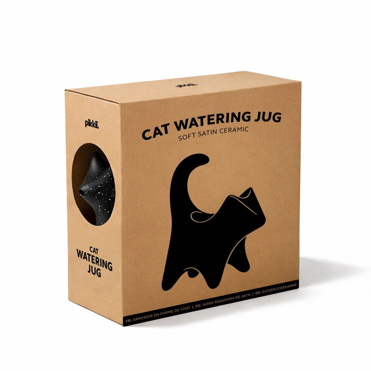 CERAMIC BLACK CAT WATERING JUG