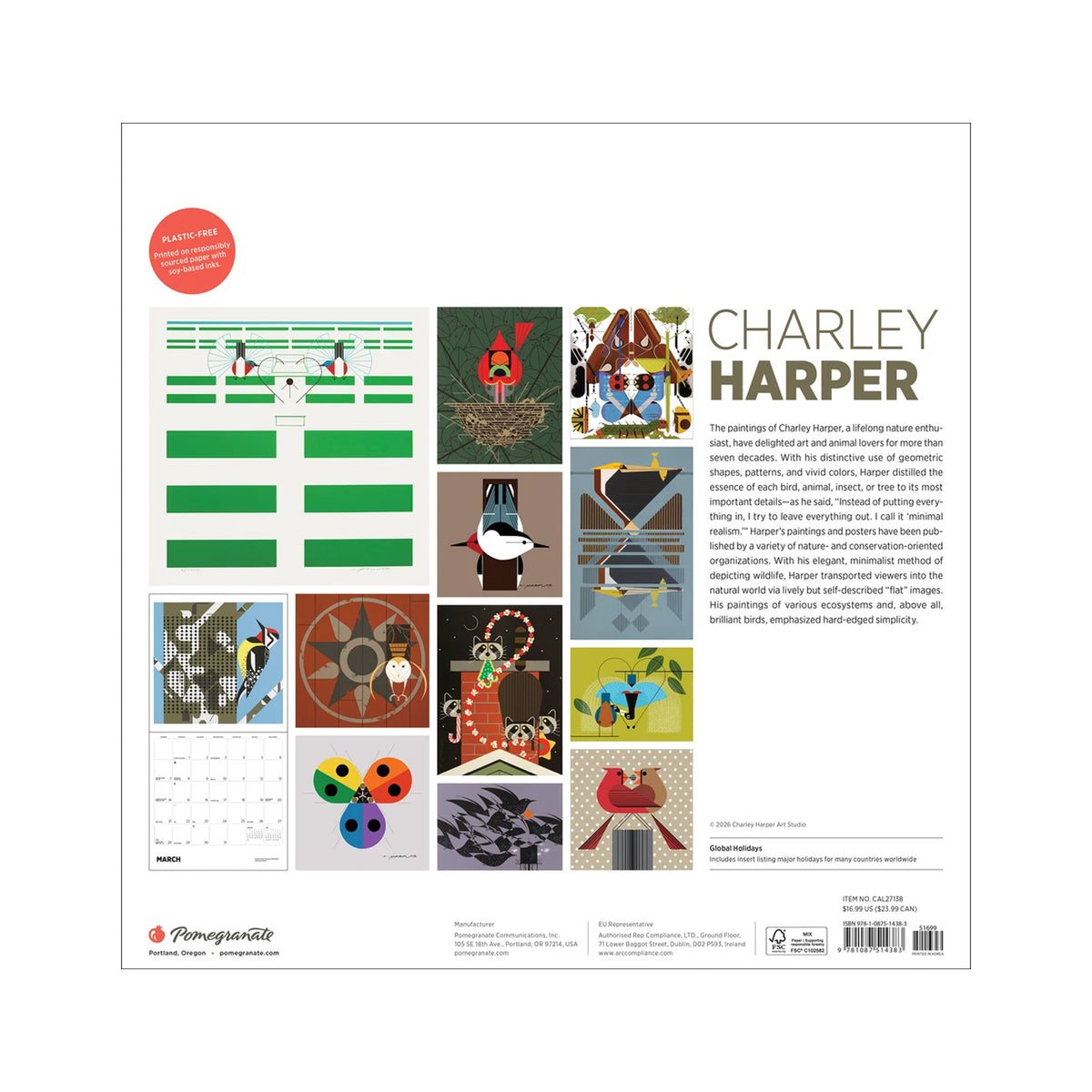 CHARLEY HARPER WALL CALENDAR  2027