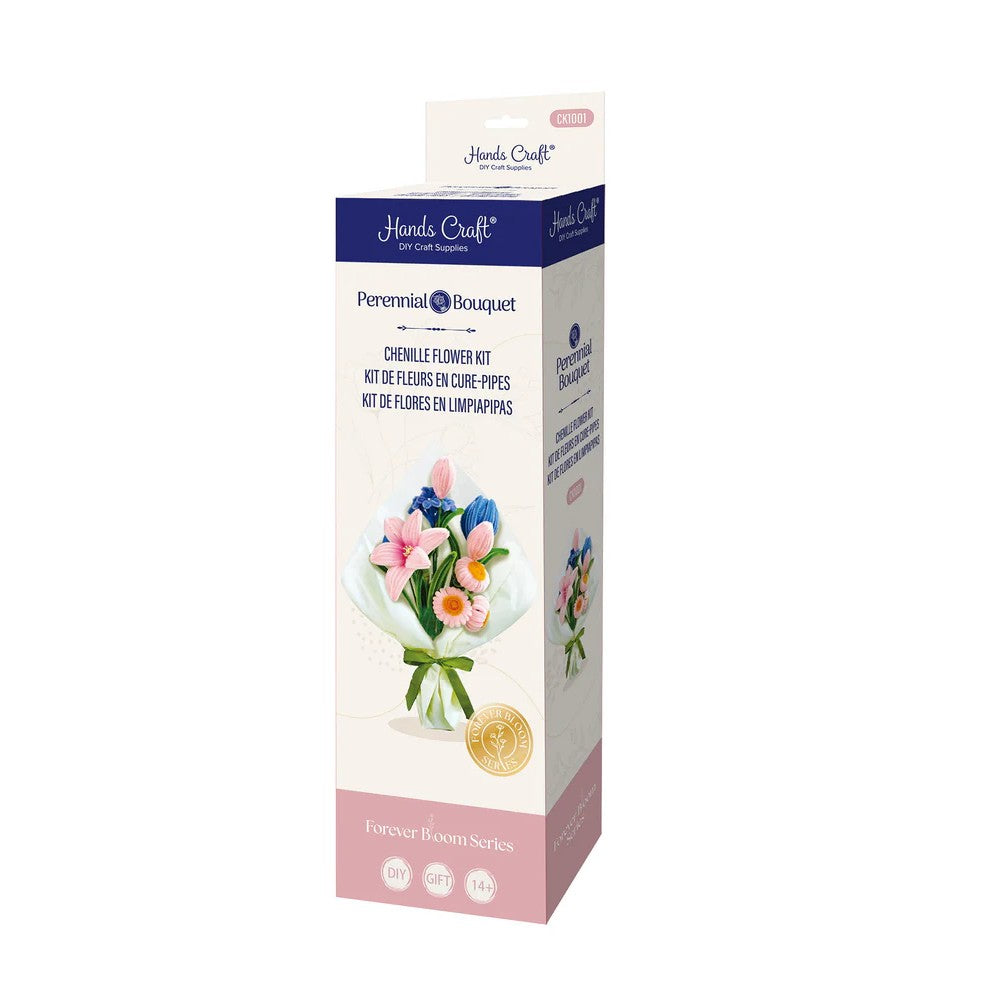 CHENILLE FLOWER BOUQUET MODEL KIT PINK