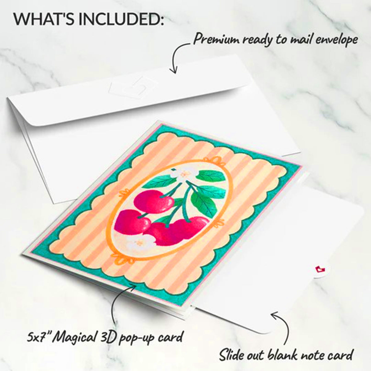 FRESH-PICKED CHERRIES POP-UP CARD