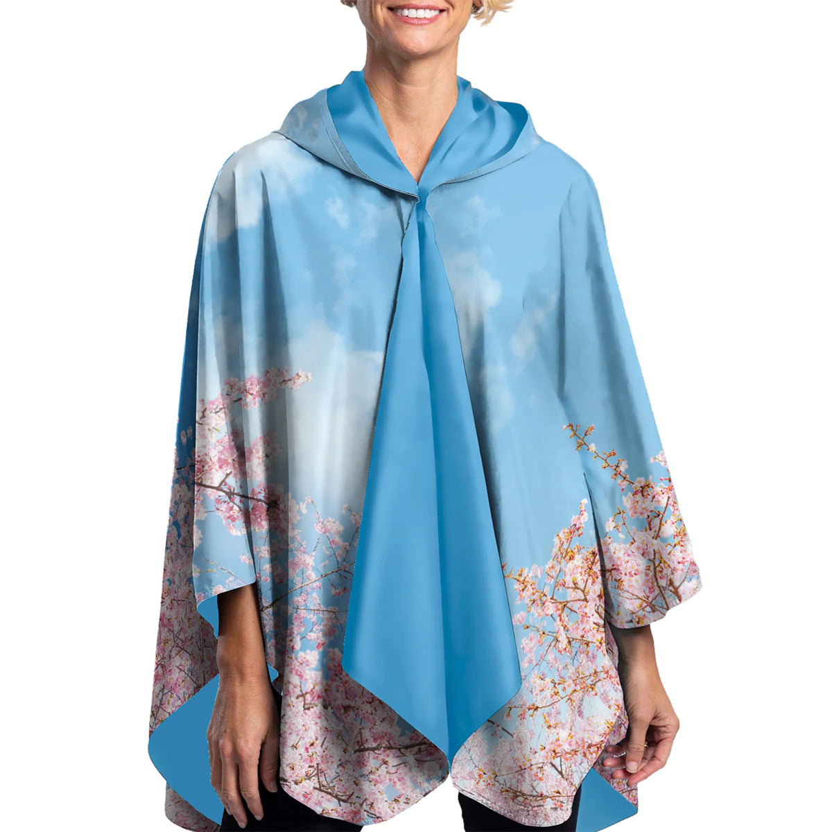 CHERRY BLOSSOM RAIN PONCHO
