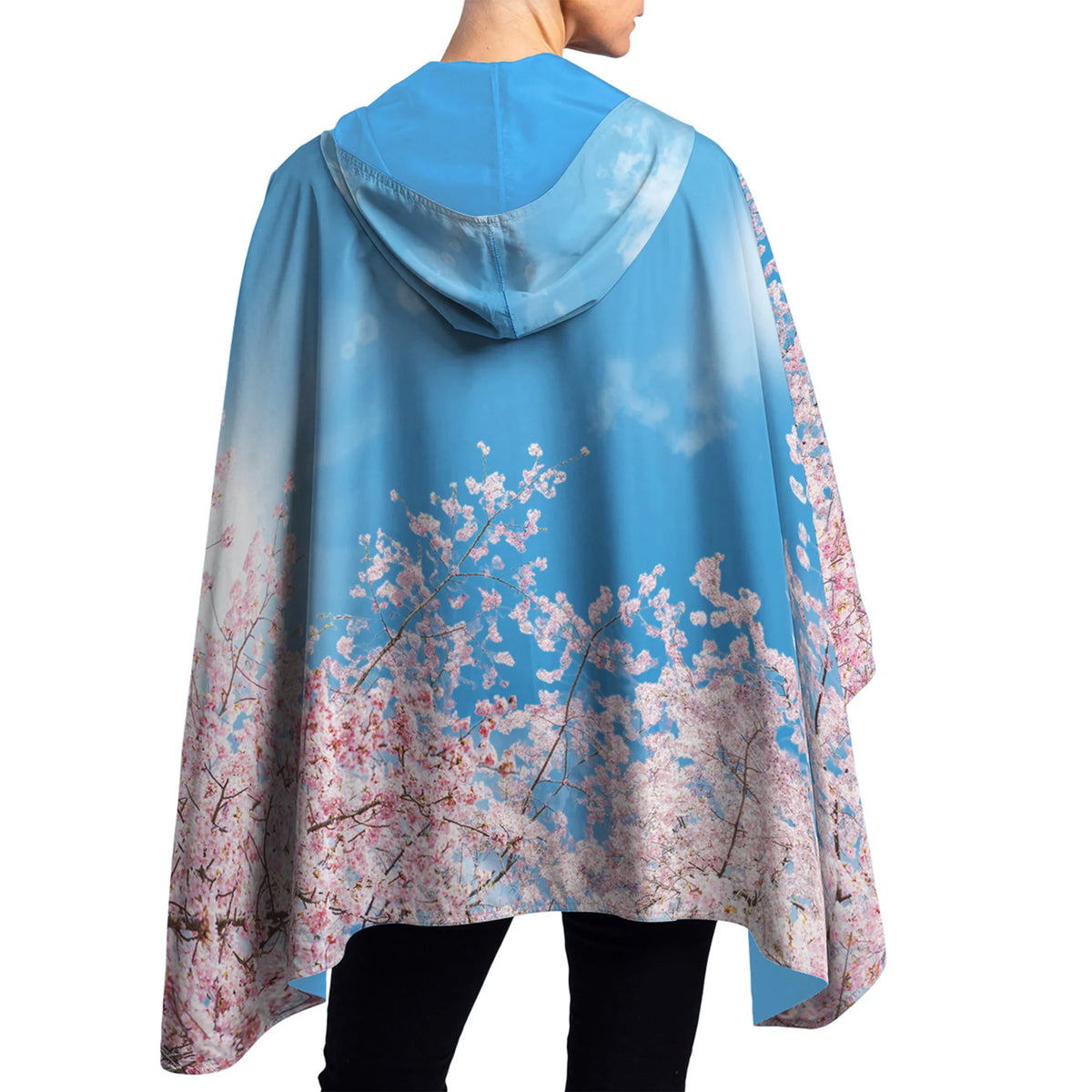 CHERRY BLOSSOM RAIN PONCHO