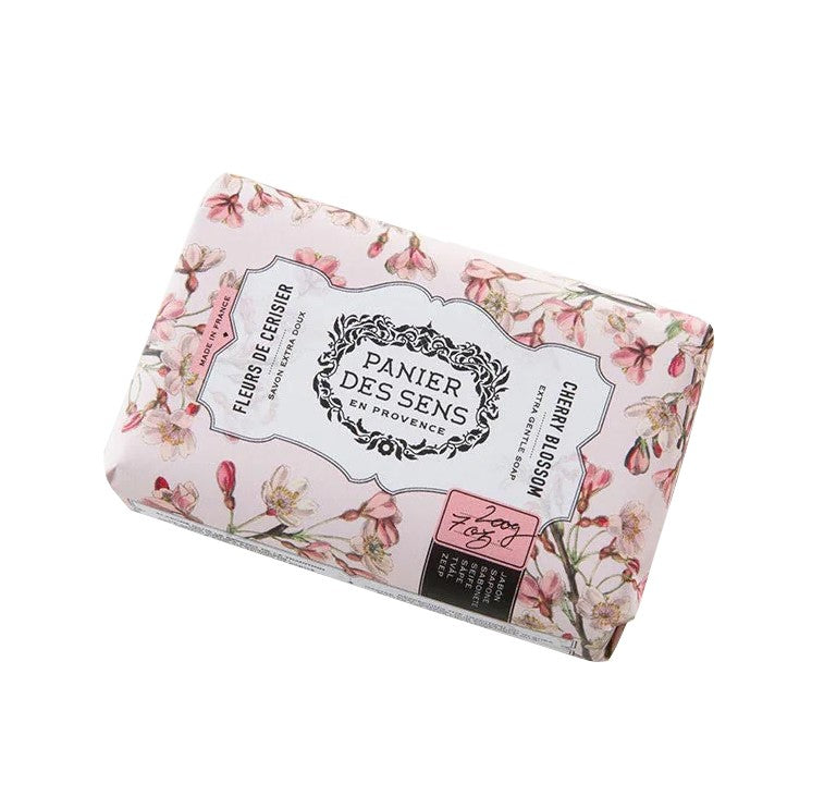 Rich in shea butter, with nourishing and protective properties, this extra-gentle shea butter bar soap gently cleanses the skin and helps preserve its natural balance. The subtle cherry-blossom scent will evoke memories of spring sunshine, no matter the season. 97% natural ingredients Rich in shea butter Vegan 7 oz. bar