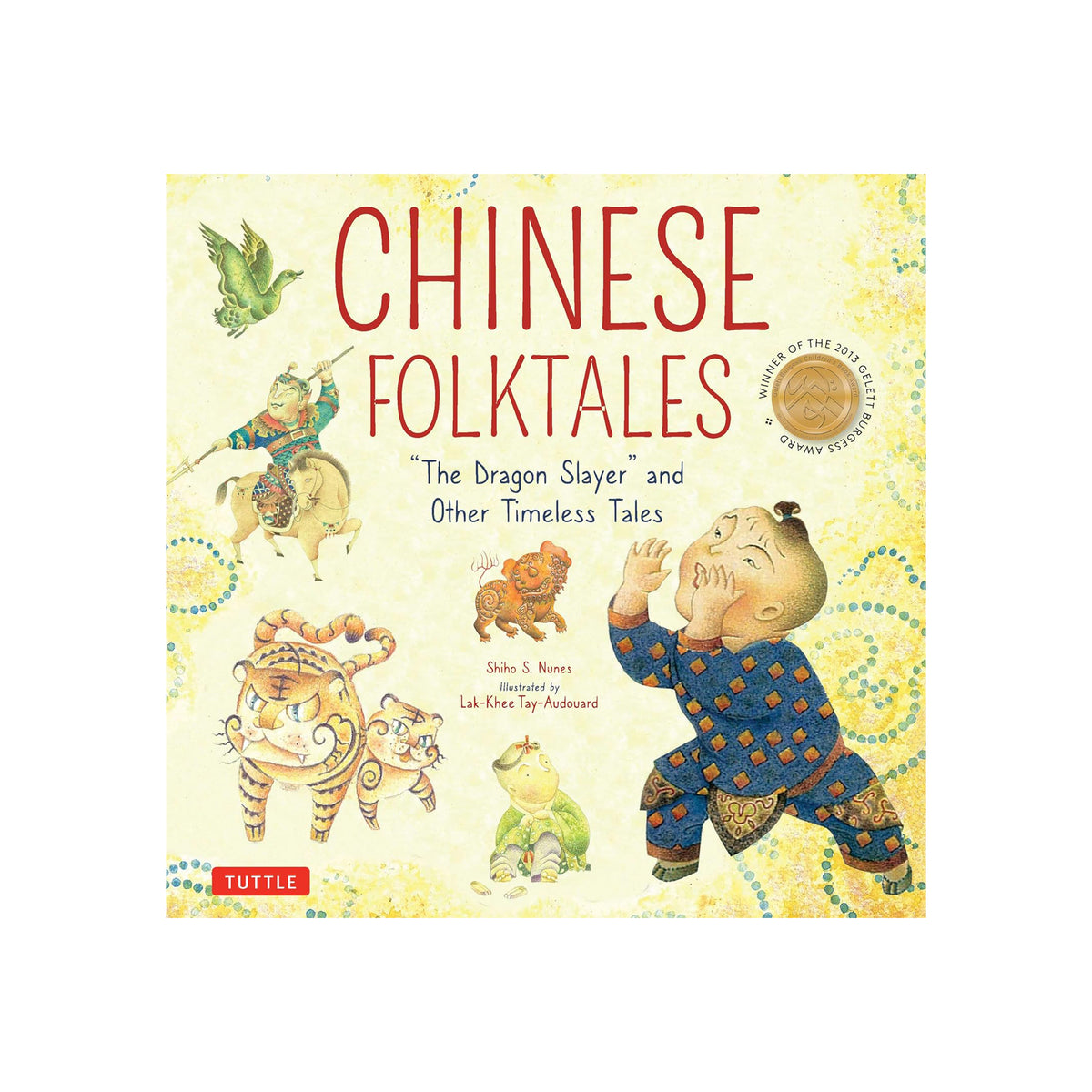 Children's book cover for 'Chinese Folktales' by John S. Bess and Lydia Terry Woodson, published by Tuttle.