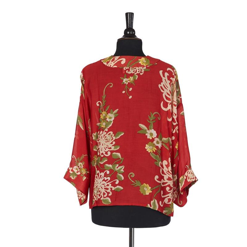 CHRYSANTHEMUM SHORT KIMONO