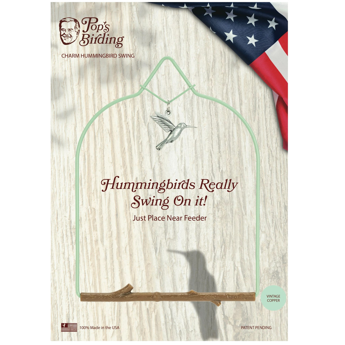 HUMMINGBIRD CHARM BIRD SWING