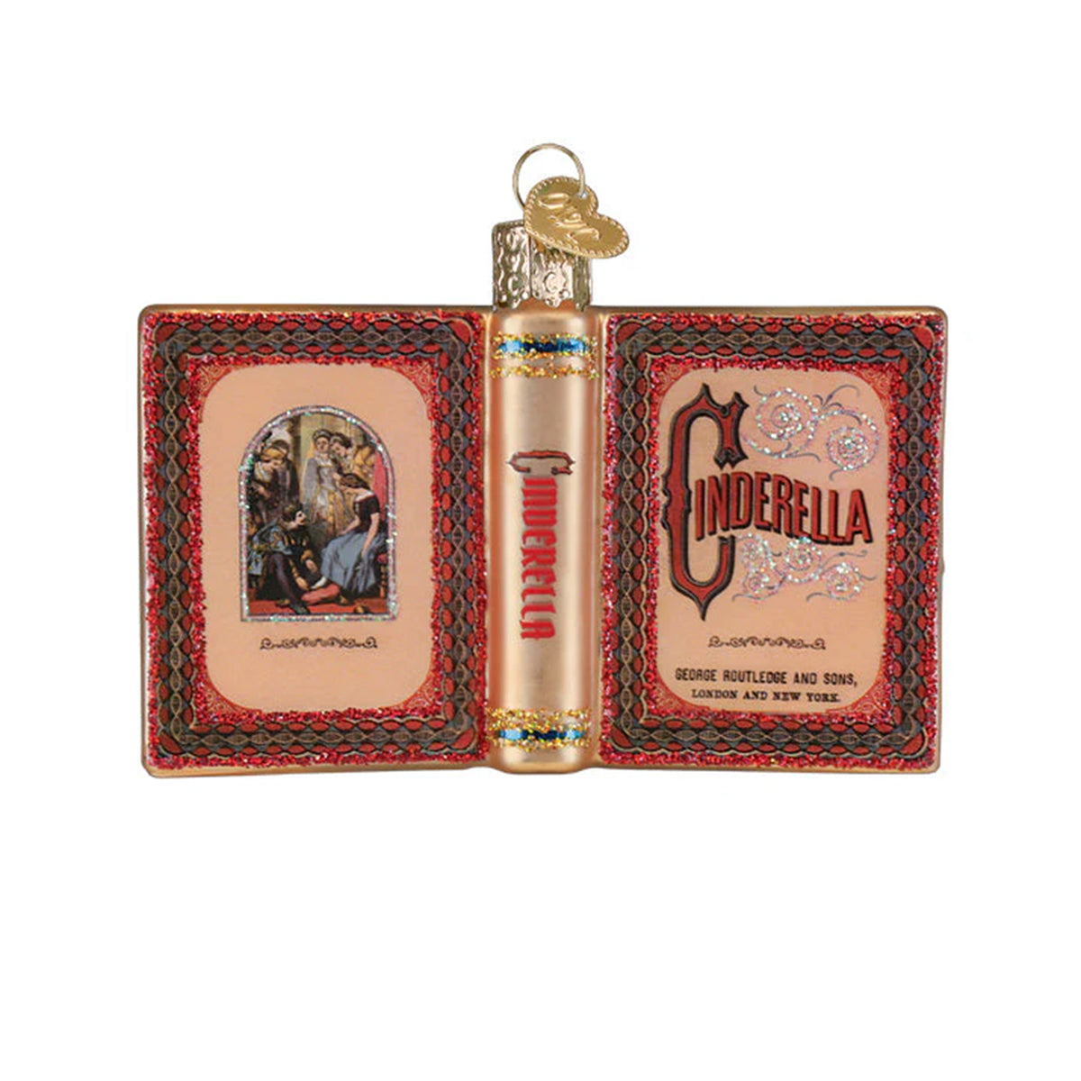 CINDERELLA BOOK ORNAMENT