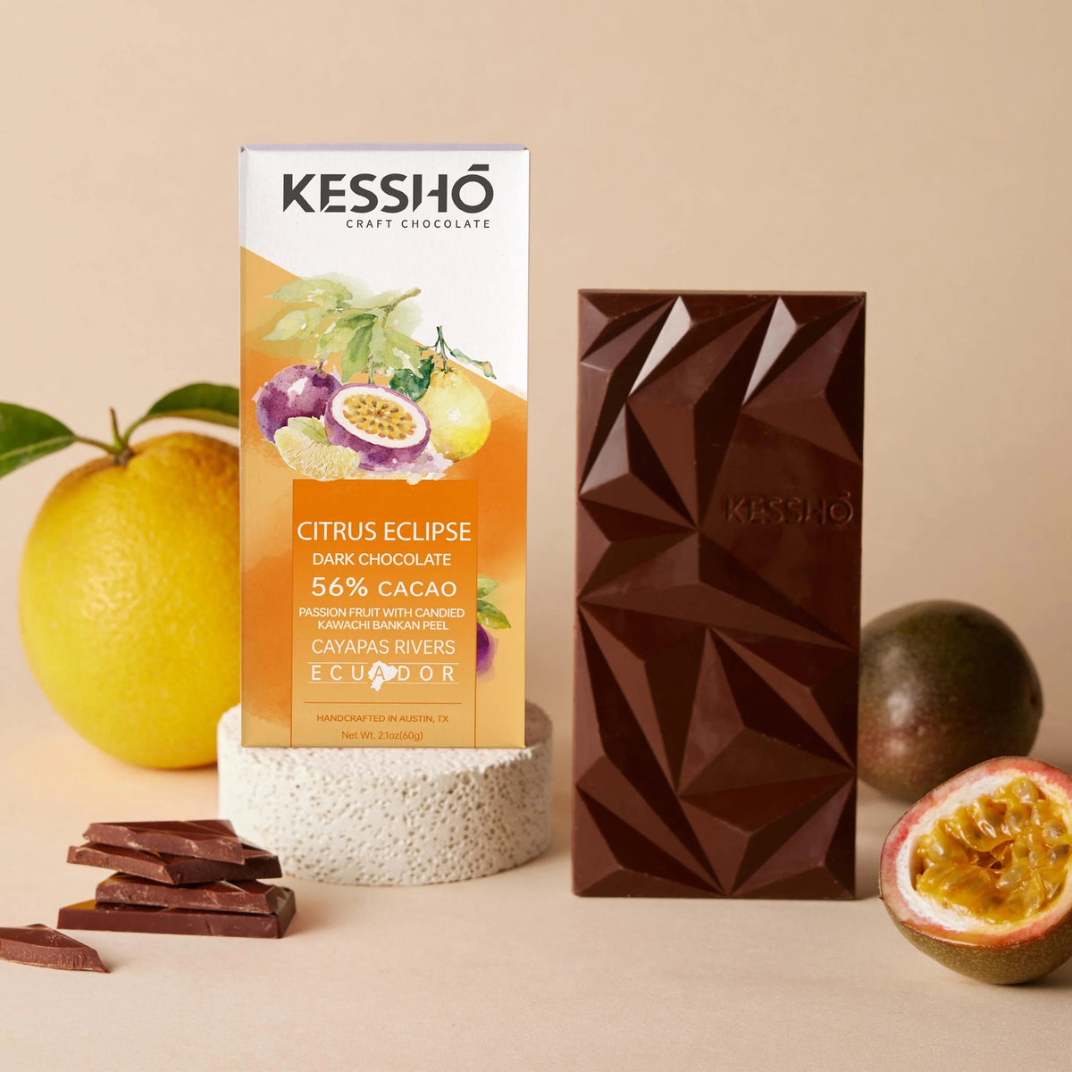 CITRUS ECLIPSE DARK CHOCOLATE BAR