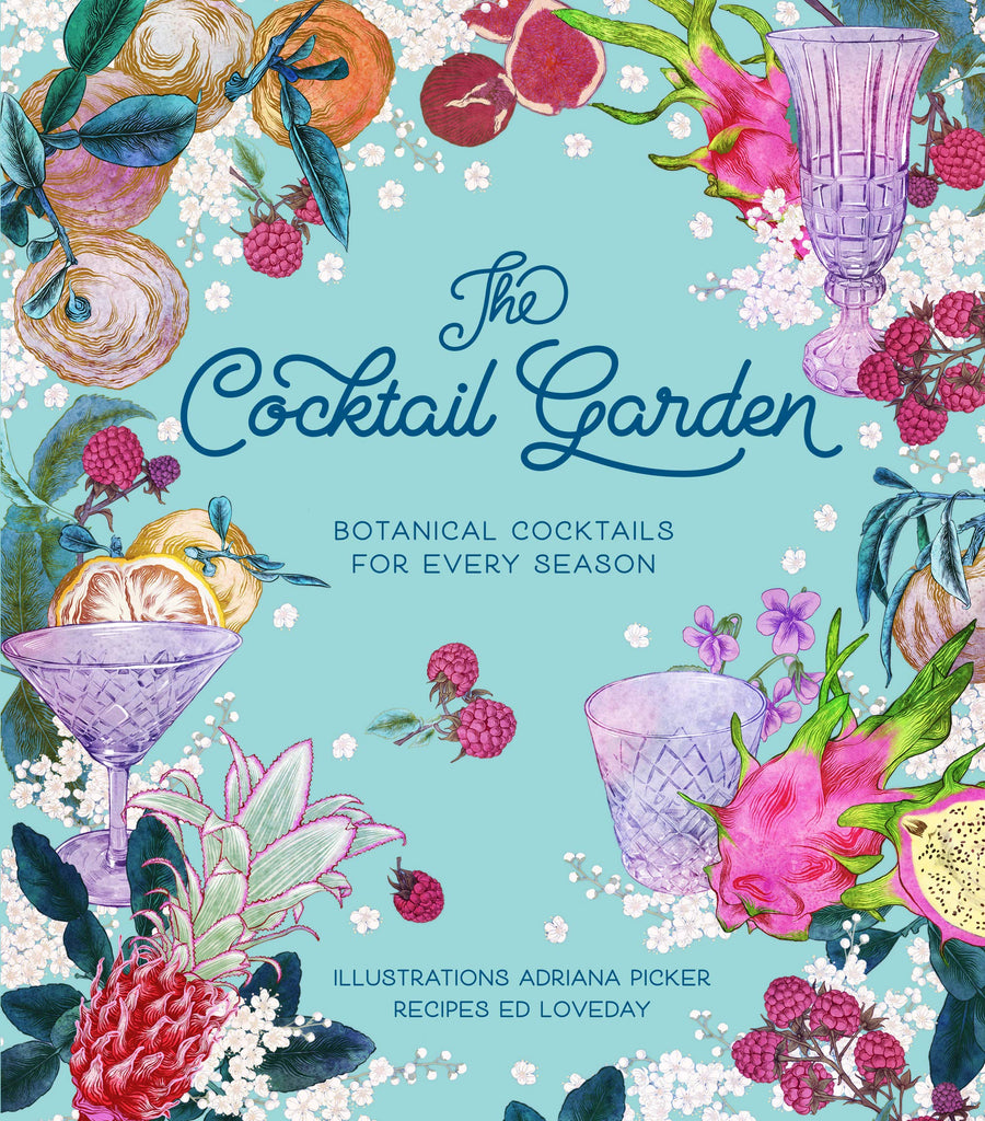 The Cocktail Garden offers cocktail recipes focused around the flavors and produce found throughout the seasons, all stunningly illustrated by internationally-renowned artist Adriana Picker. From summery raspberries and rich figs to citrus, and infusions using a riot of herbs. 176 pages Hardcover