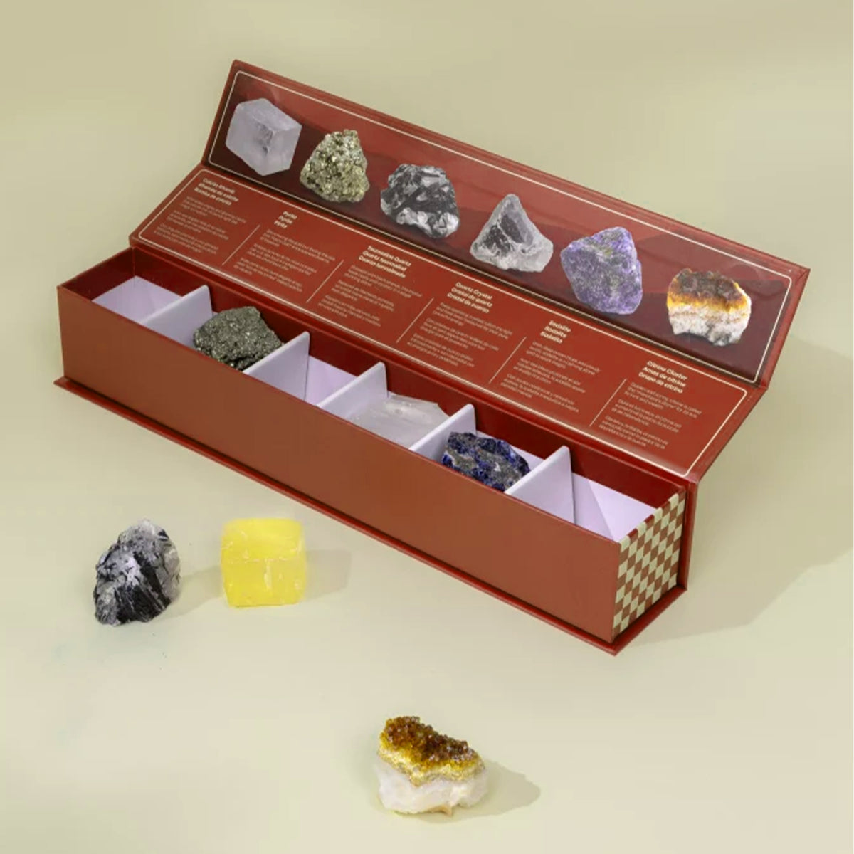 SET OF 6 COLLECTIBLE MINERALS - CRYSTAL CRITTERS