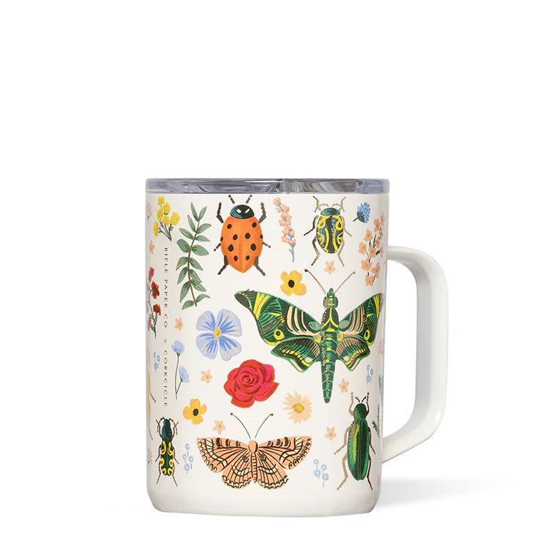 This cheerful coffee Mug makes every day something to celebrate. Featuring a delightful 'curio' design, with gold metallic accents. Whether you're caffeinating with a hot cup of coffee or cozying up with some chamomile tea, it keeps every sip hot for up to 3 hours in style. 