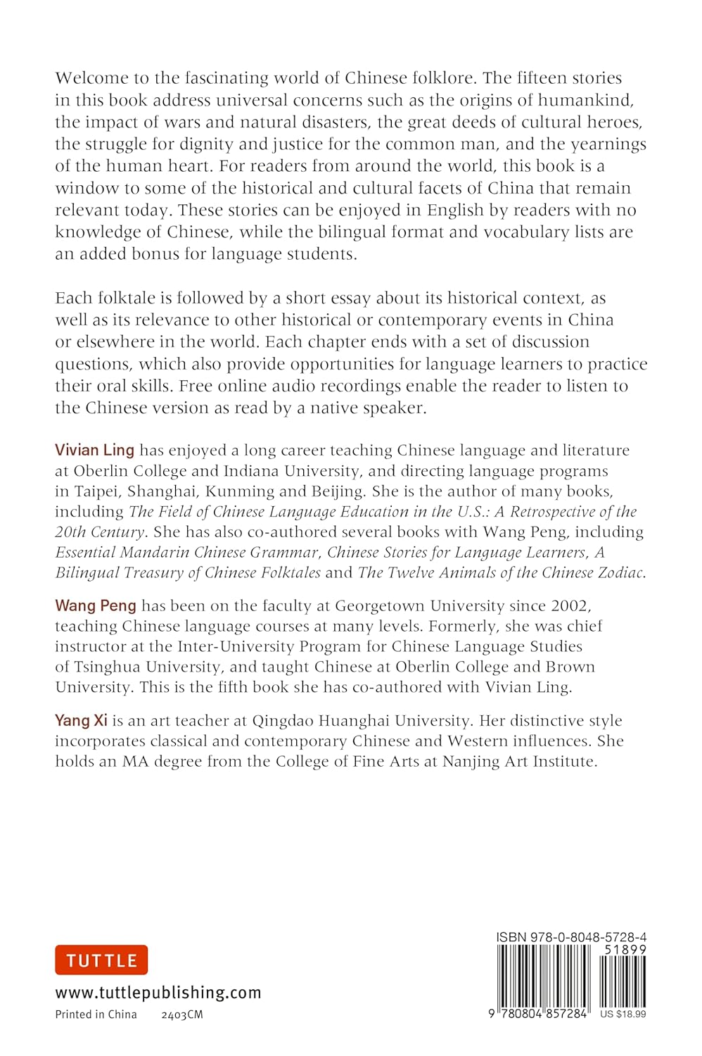 CHINESE FOLKTALES FOR LANGUAGE LEARNERS