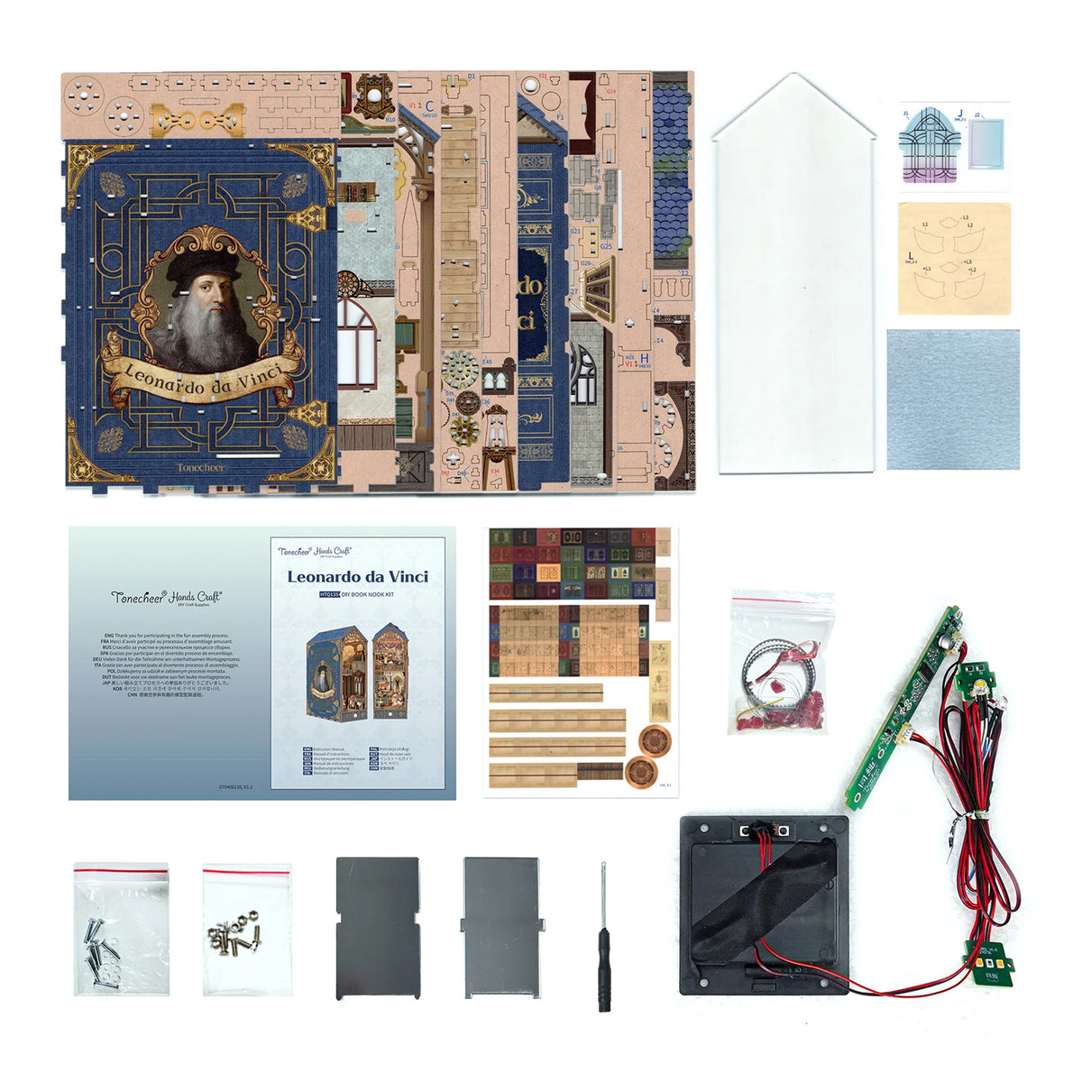 LEONARDO DA VINCI BOOKNOOK MODEL KIT