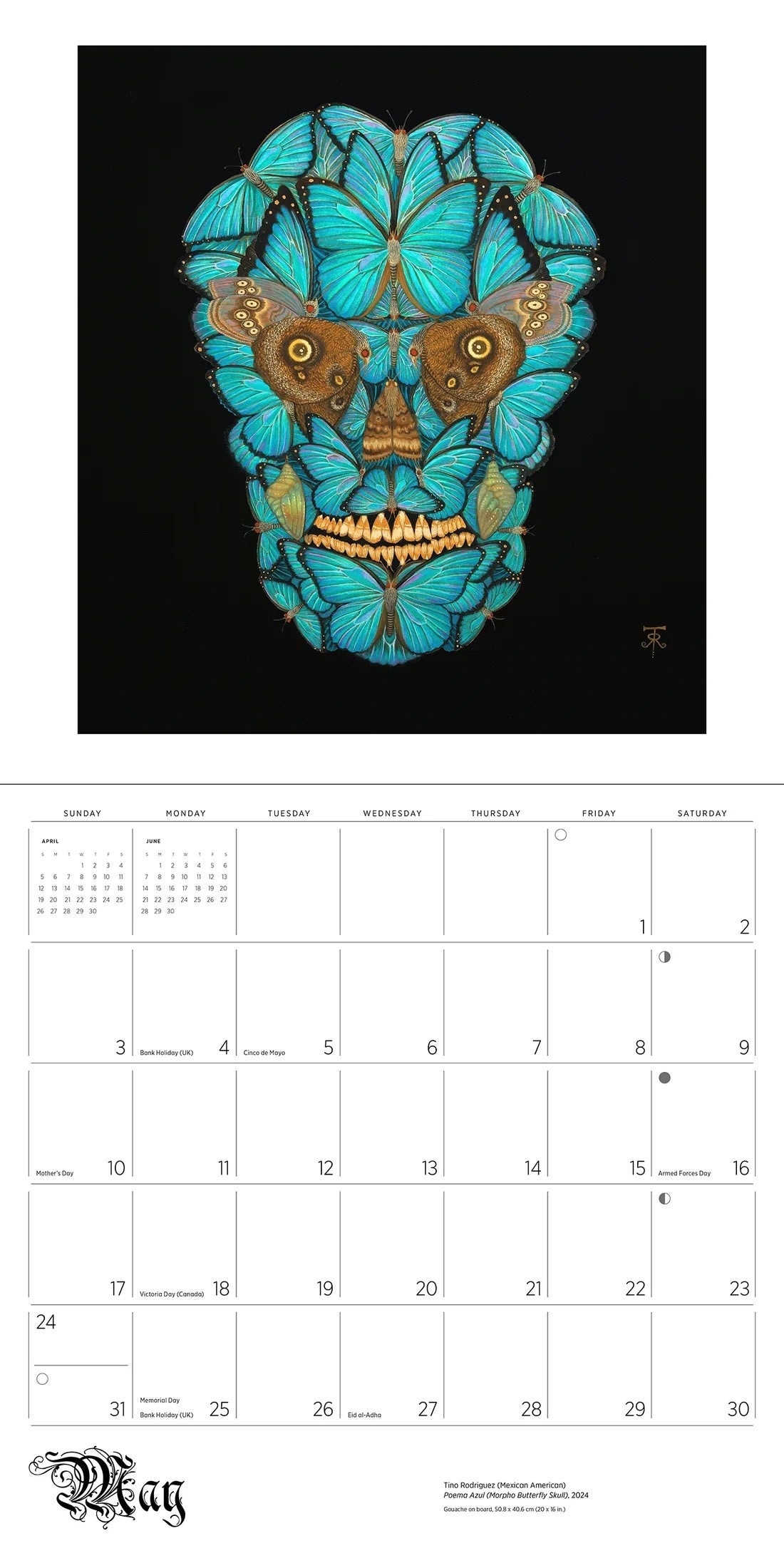 DAY OF THE DEAD 2026 WALL CALENDAR