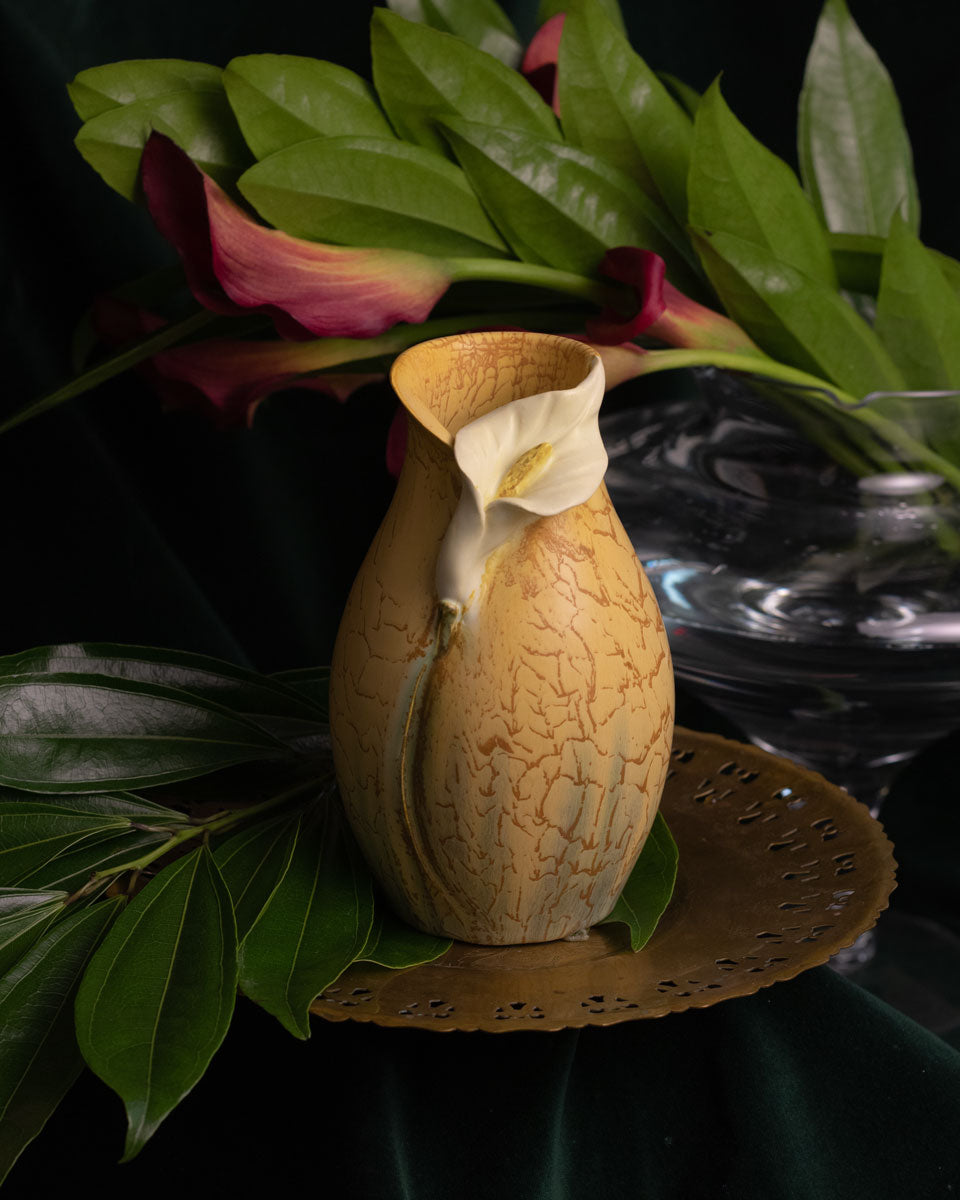 CALLA LILY ART VASE - AUTUMN WHEAT