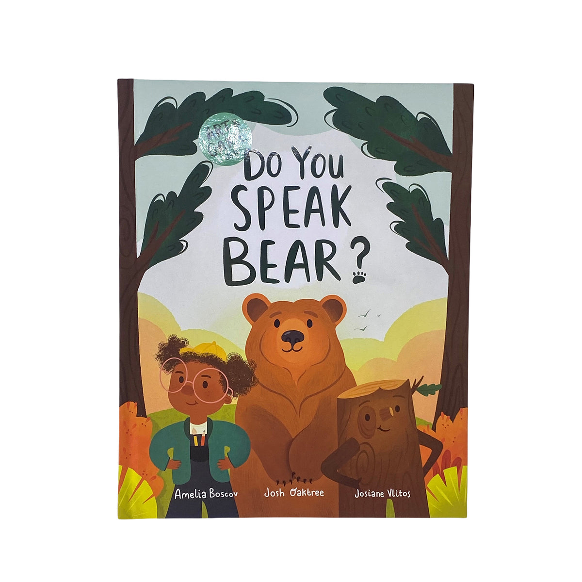 Book cover of 'Do You Speak Bear?' with a bear and two children in a forest setting.