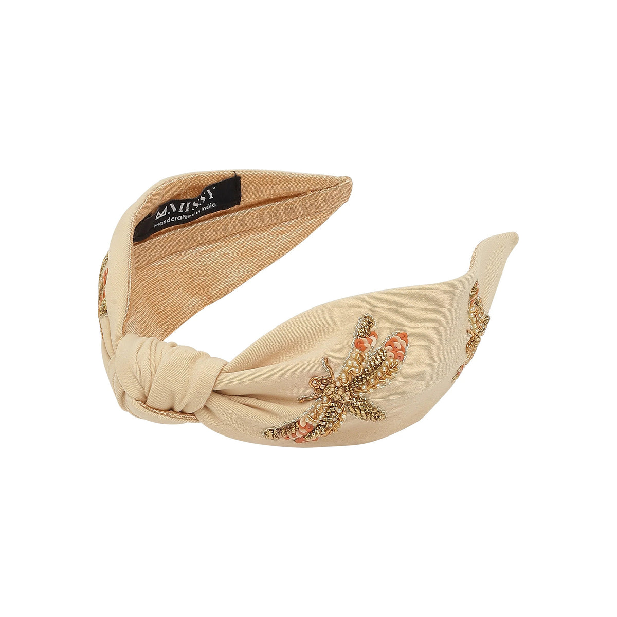 DRAGONFLY HAND-BEADED HEADBAND