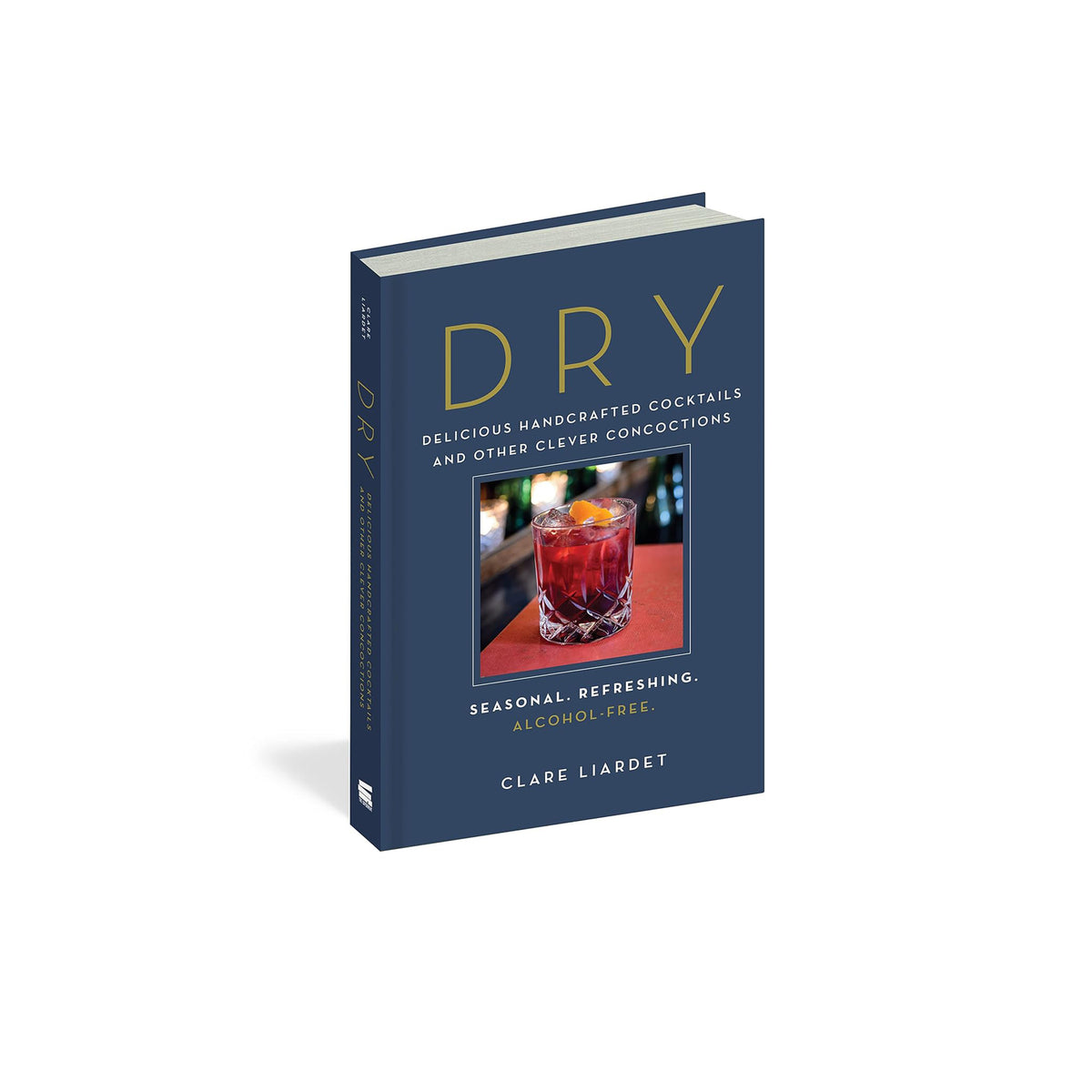 Book titled 'Dry' by Clare Liardet on a white background