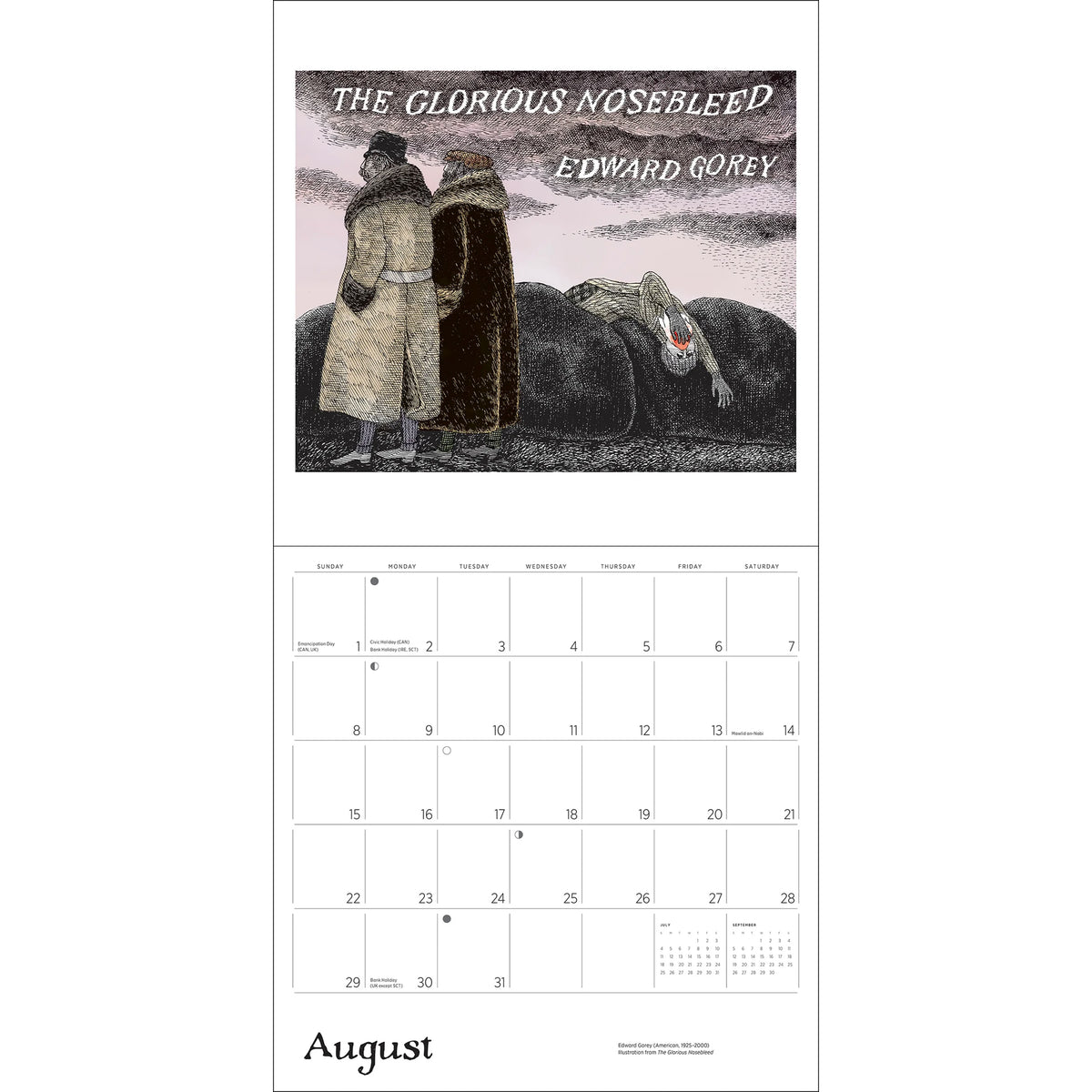 EDWARD GOREY 2027 WALL CALENDAR