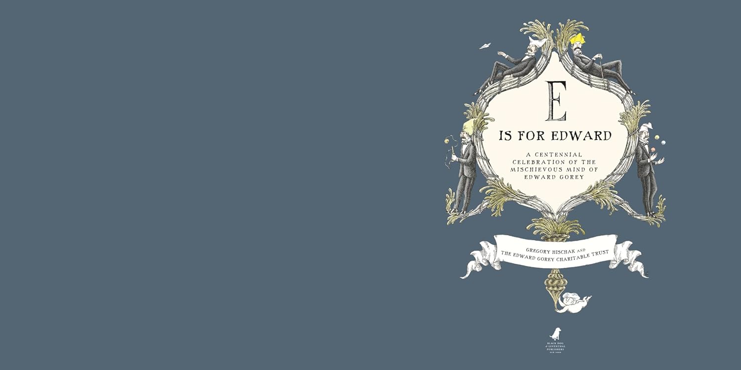 Book cover of 'E is for Edward' with decorative arch and illustrations on a green background