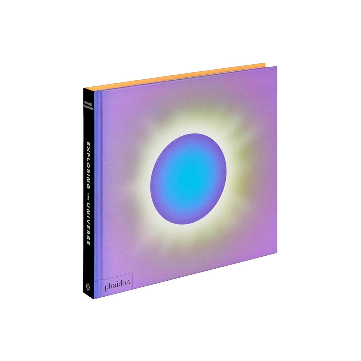 Book titled 'Exploring the Universe' with a colorful cover featuring a circular design.