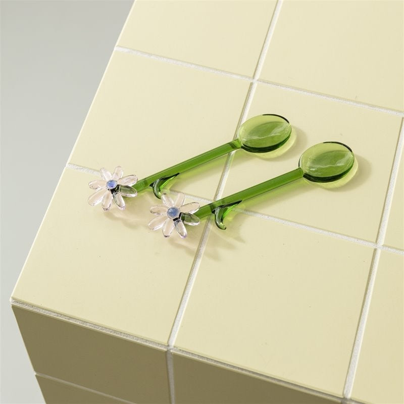 FLORA GLASS SPOON SET
