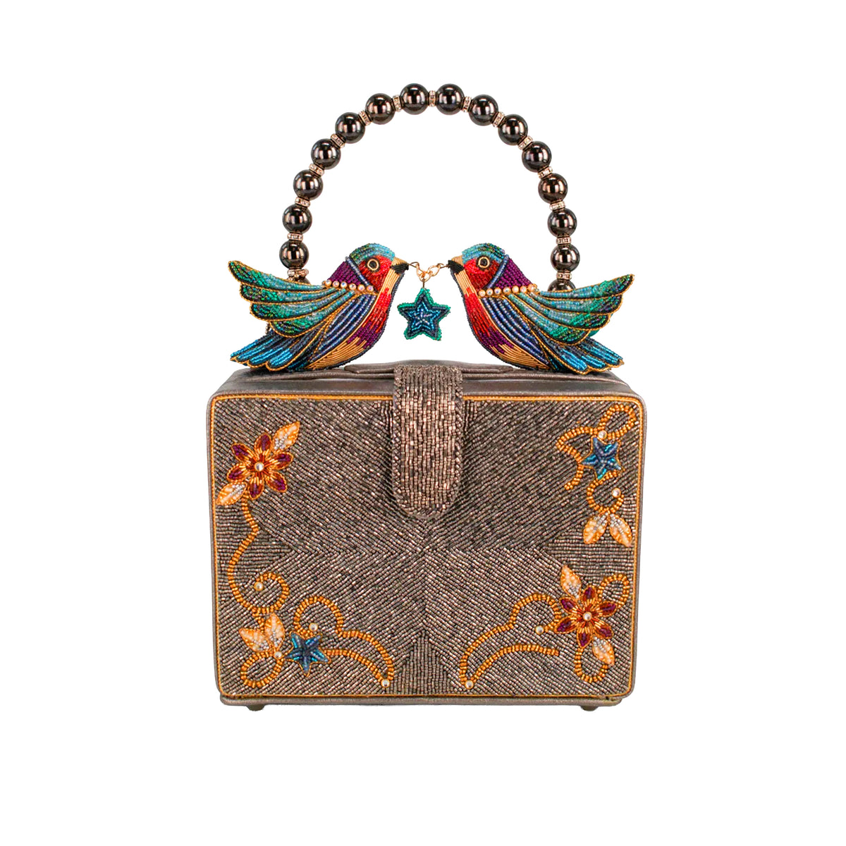 FLUTTERING HEART BEADED PURSE